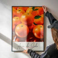 Glossy Oranges Fruit Print