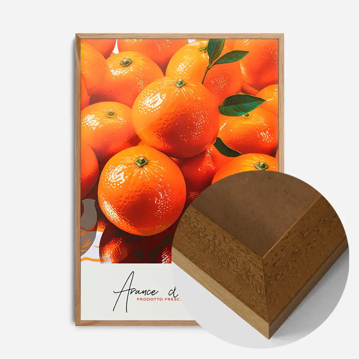 Glossy Oranges Fruit Print