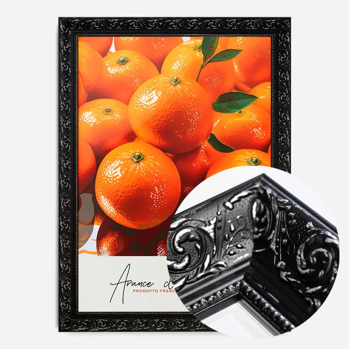 Glossy Oranges Fruit Print