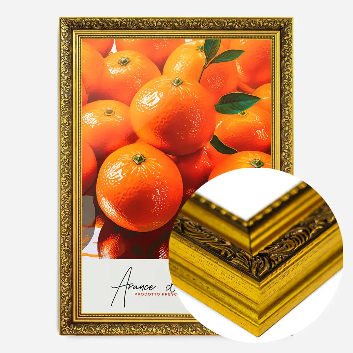 Glossy Oranges Fruit Print