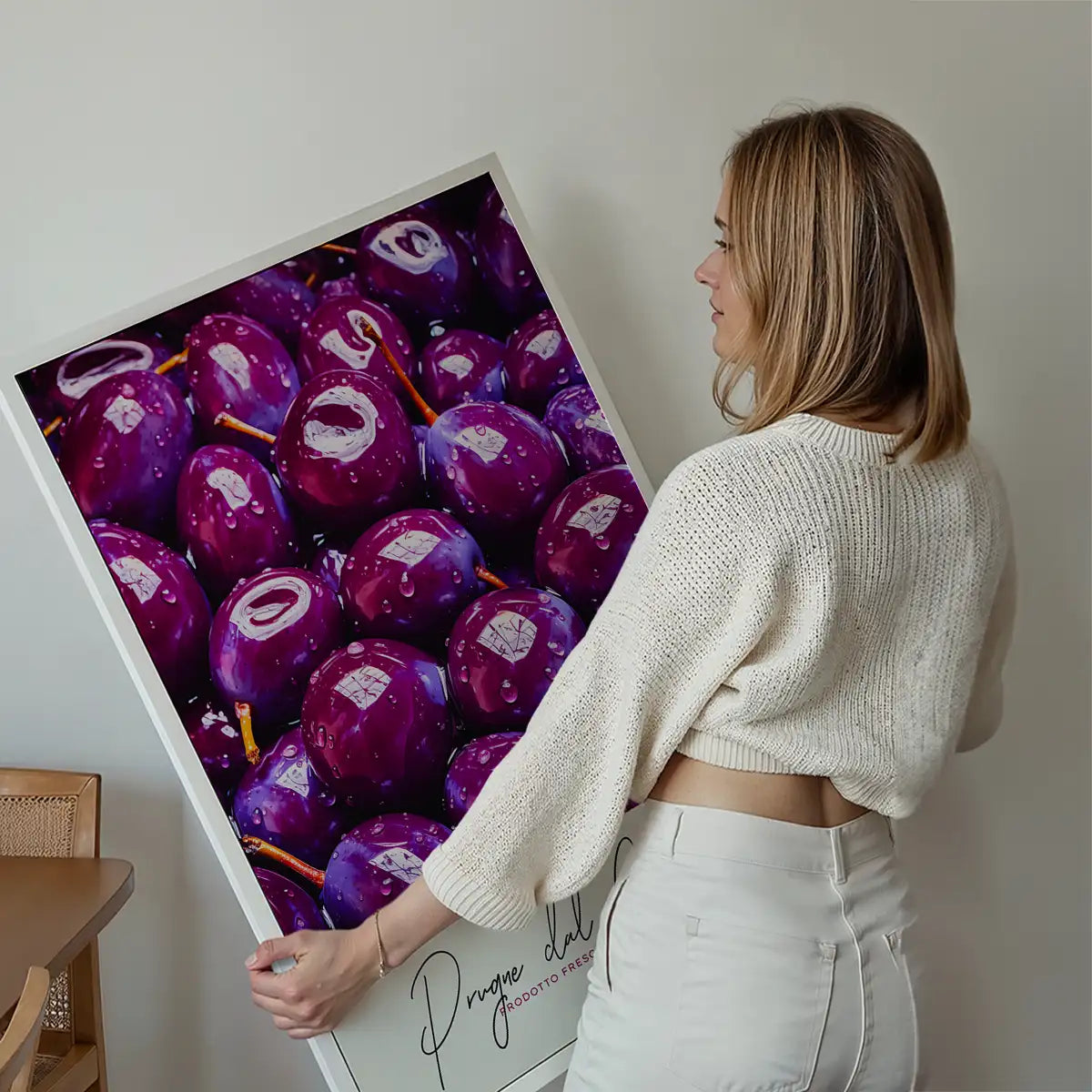 Glossy Plums Fruit Print