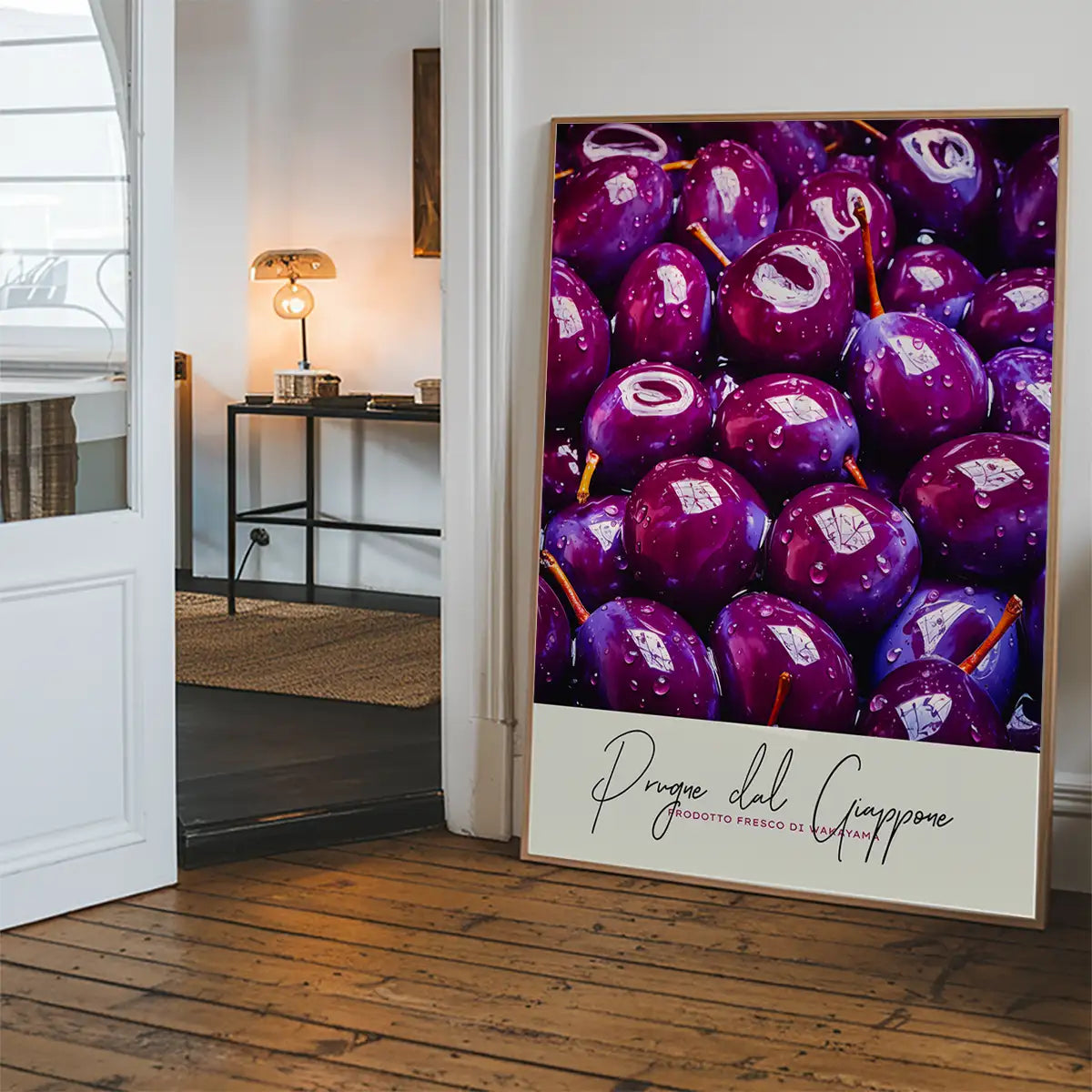 Glossy Plums Fruit Print