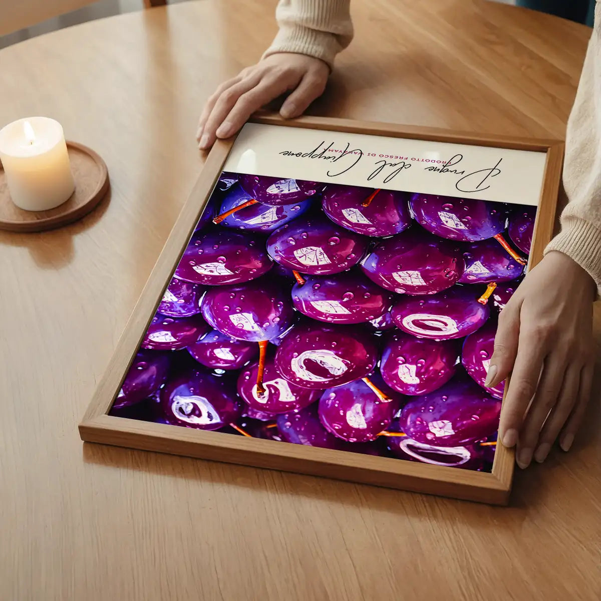 Glossy Plums Fruit Print