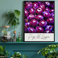 Glossy Plums Fruit Print