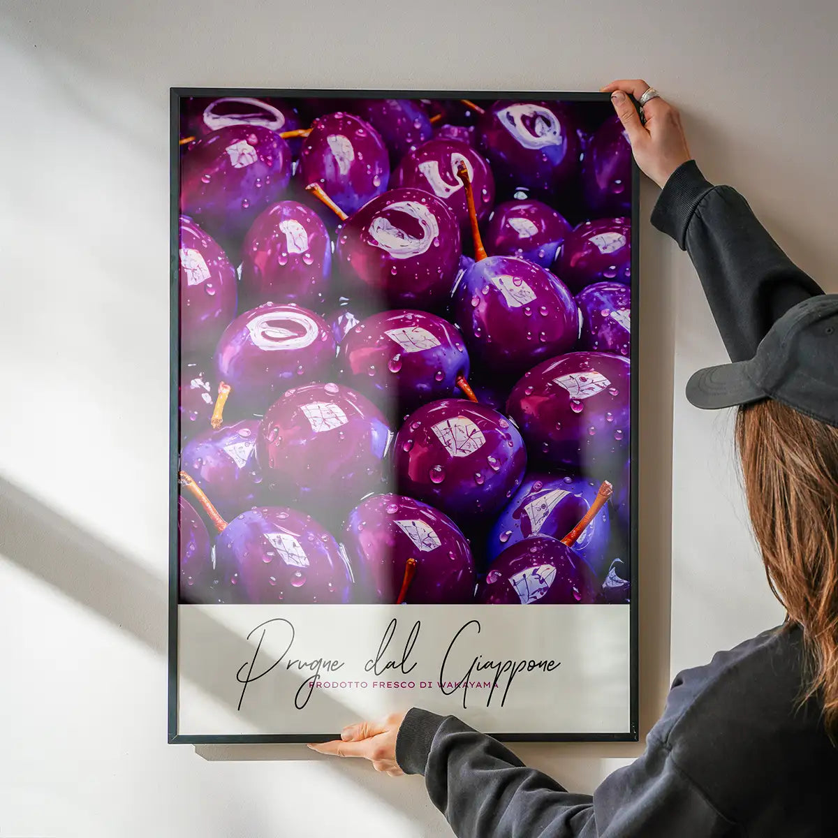 Glossy Plums Fruit Print