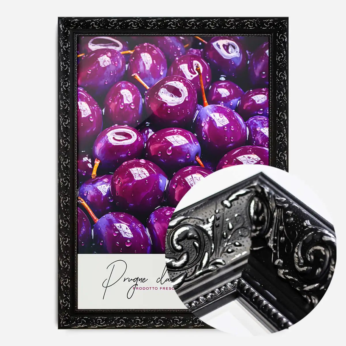 Glossy Plums Fruit Print