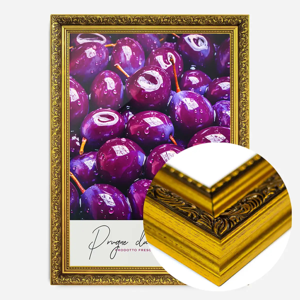 Glossy Plums Fruit Print