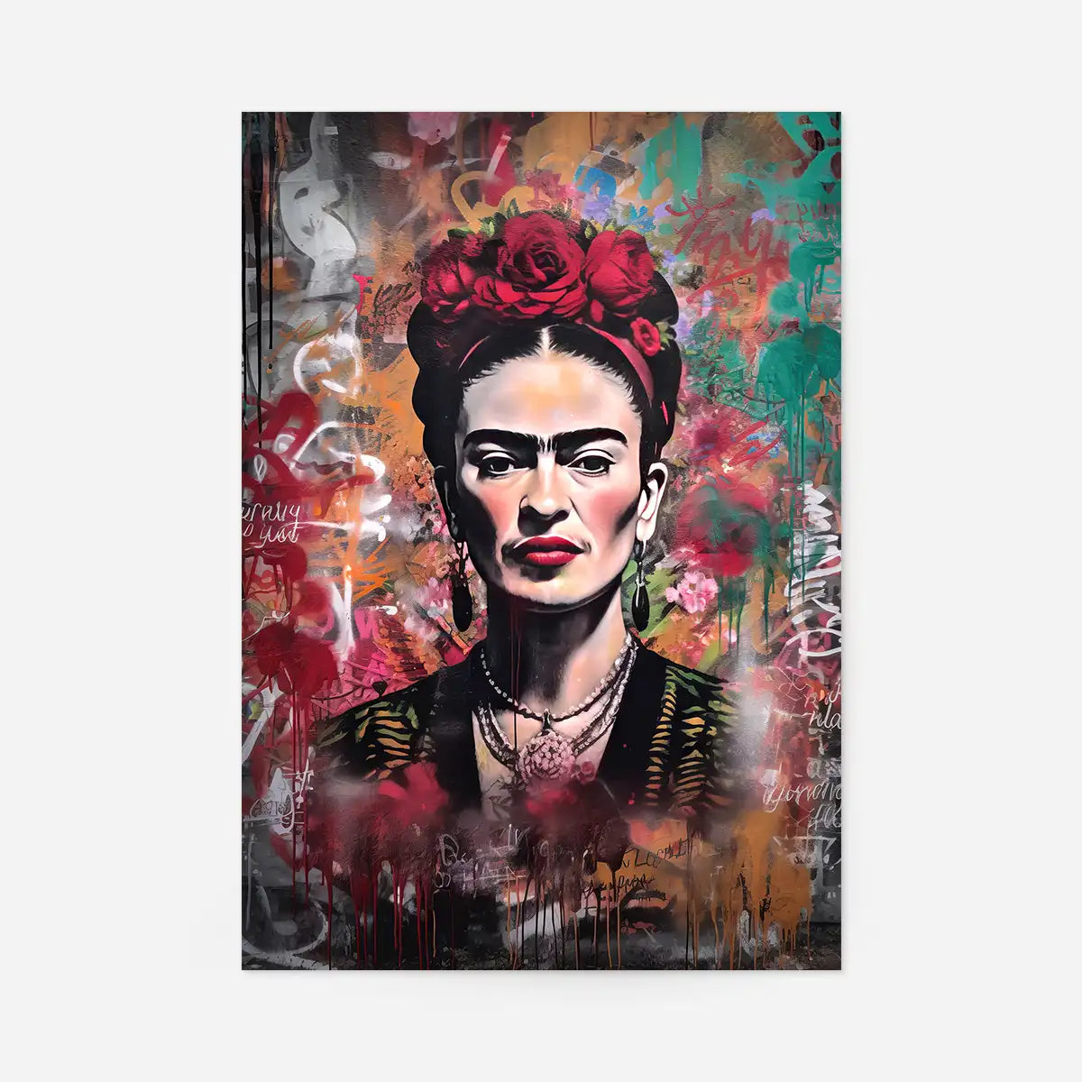 Frida Kahlo Graffiti Stencil Print