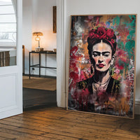 Frida Kahlo Graffiti Stencil Print