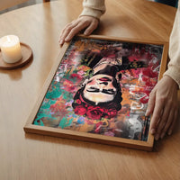 Frida Kahlo Graffiti Stencil Print