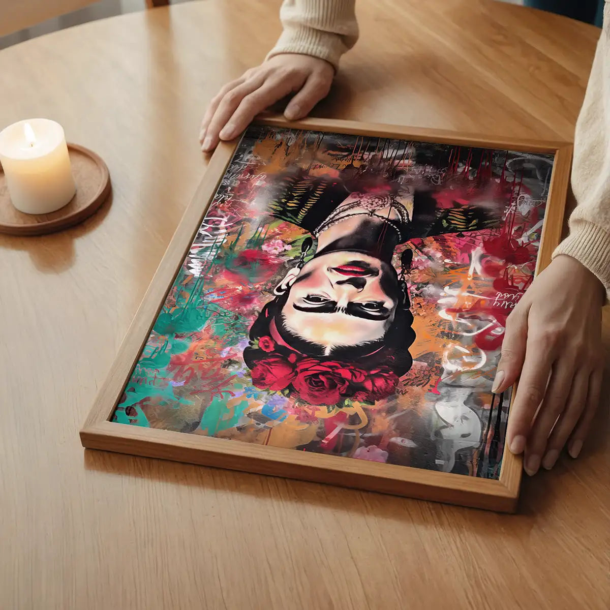 Frida Kahlo Graffiti Stencil Print