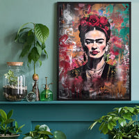 Frida Kahlo Graffiti Stencil Print