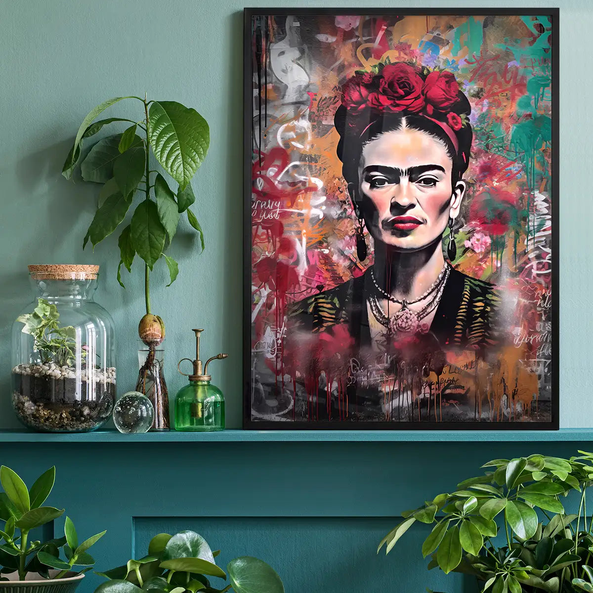 Frida Kahlo Graffiti Stencil Print