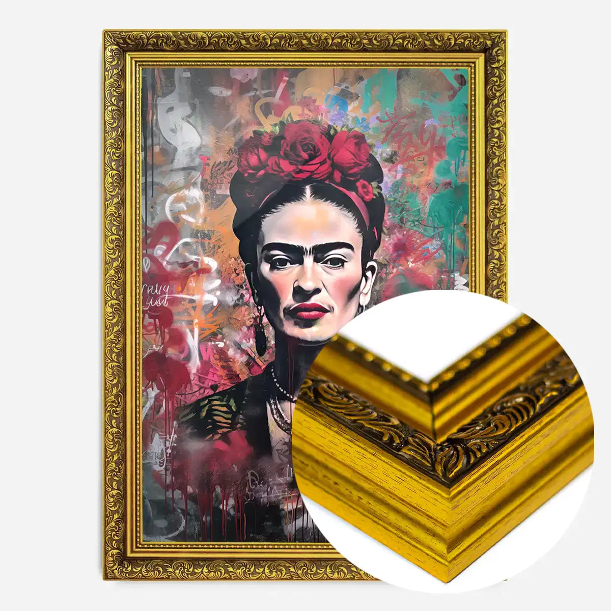 Frida Kahlo Graffiti Stencil Print