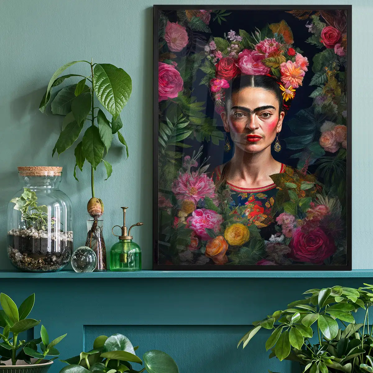 Frida Kahlo Roses Print