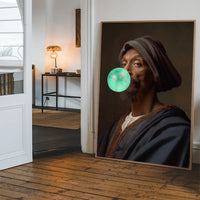 Snoop Dogg Blowing Bubblegum Portrait Print