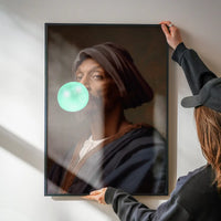 Snoop Dogg Blowing Bubblegum Portrait Print