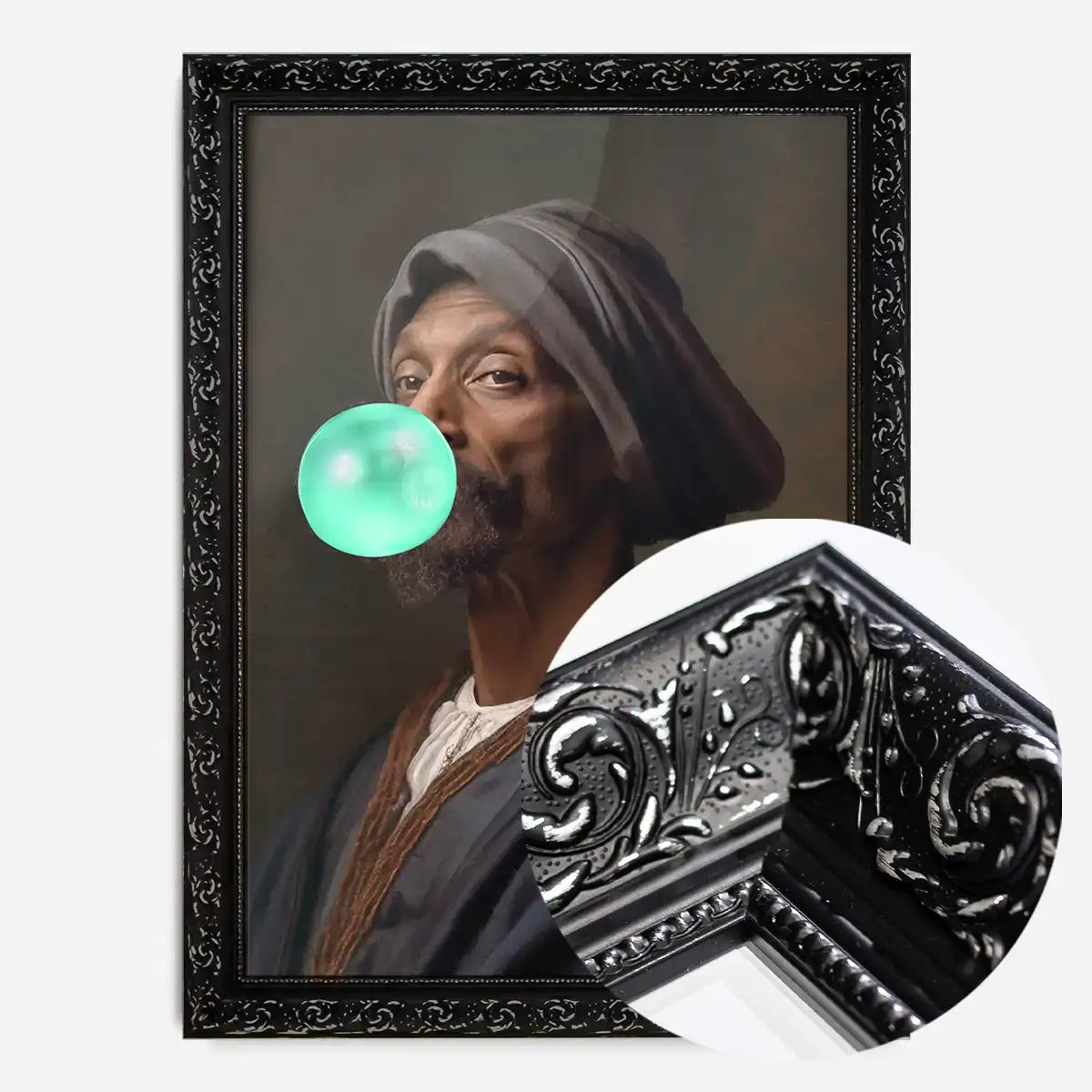 Snoop Dogg Blowing Bubblegum Portrait Print