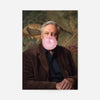 David Attenborough Blowing Bubblegum Portrait Print