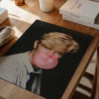 David Bowie Blowing Bubblegum Portrait Print