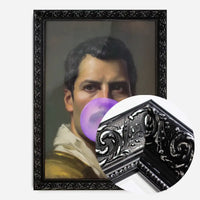 Freddie Mercury Blowing Bubblegum Portrait Print