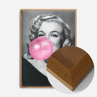 Marilyn Monroe Blowing Bubblegum Portrait Print
