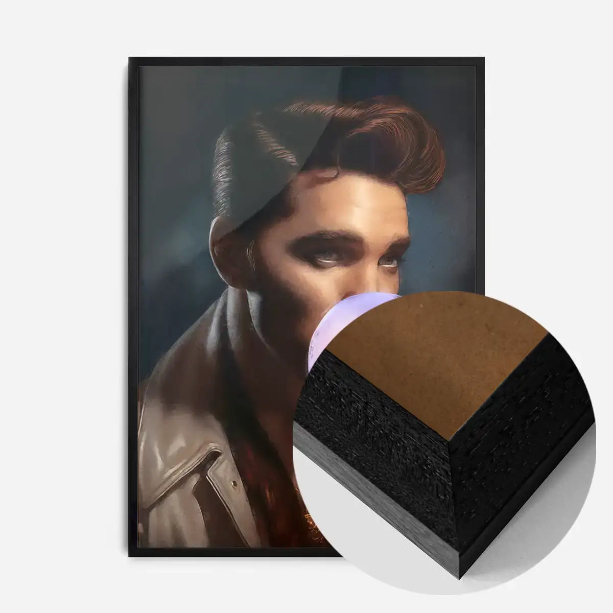 King of Rock 'n' Roll Bubblegum Portrait Print