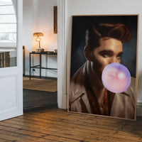 King of Rock 'n' Roll Bubblegum Portrait Print