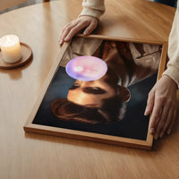 King of Rock 'n' Roll Bubblegum Portrait Print