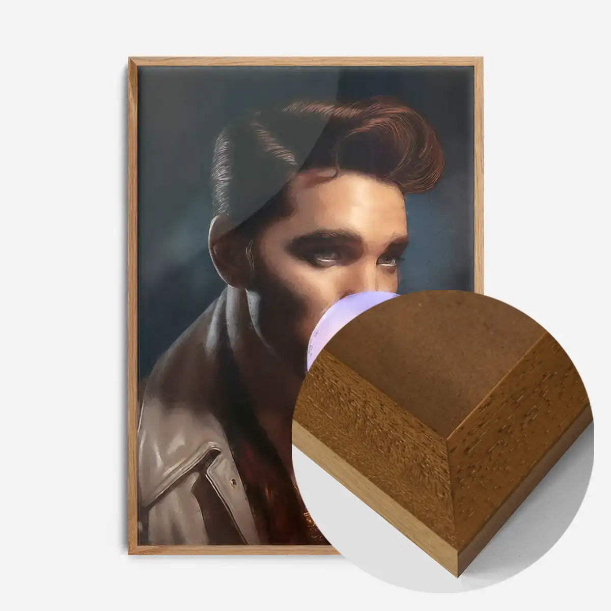 King of Rock 'n' Roll Bubblegum Portrait Print