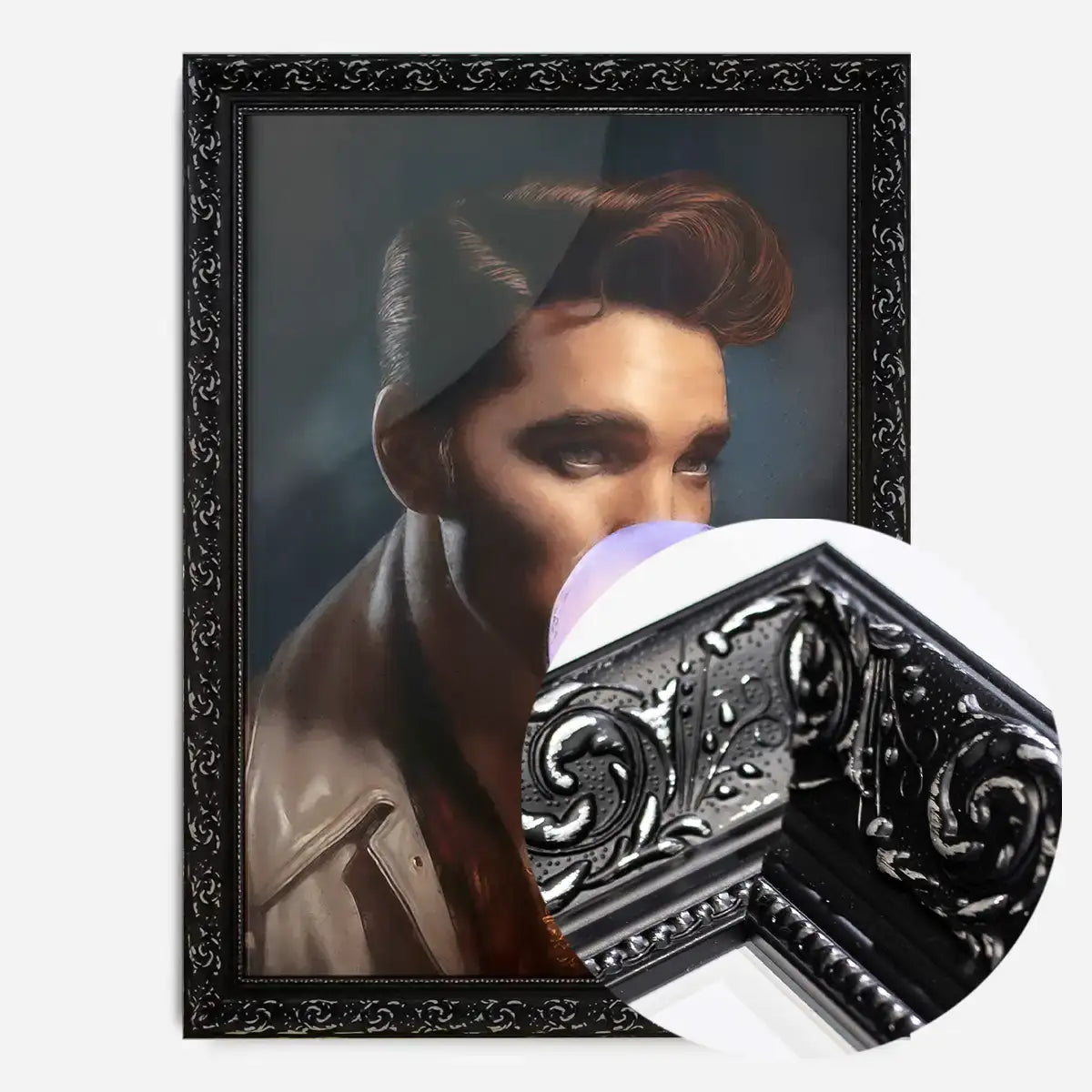 King of Rock 'n' Roll Bubblegum Portrait Print