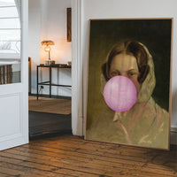 Friedrich von Amerling Lady Bubblegum Portrait Quirky Print