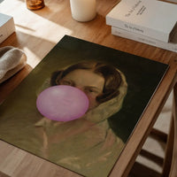 Friedrich von Amerling Lady Bubblegum Portrait Quirky Print