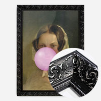 Friedrich von Amerling Lady Bubblegum Portrait Quirky Print
