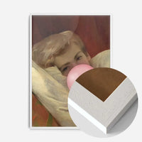 Friedrich von Amerling Lady Lying Down Bubblegum Portrait Quirky Print