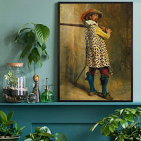 Ernest Meissonier Musketeer Leopard Print Quirky Art Print