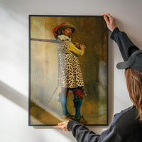 Ernest Meissonier Musketeer Leopard Print Quirky Art Print