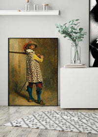 Ernest Meissonier Musketeer Leopard Print Quirky Art Print