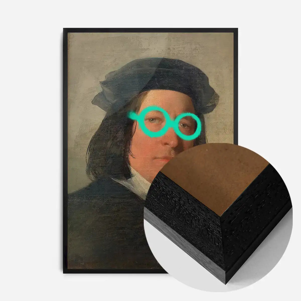 Friedrich von Amerling Spraypaint Graffiti Glasses Quirky Art Print