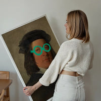 Friedrich von Amerling Spraypaint Graffiti Glasses Quirky Art Print