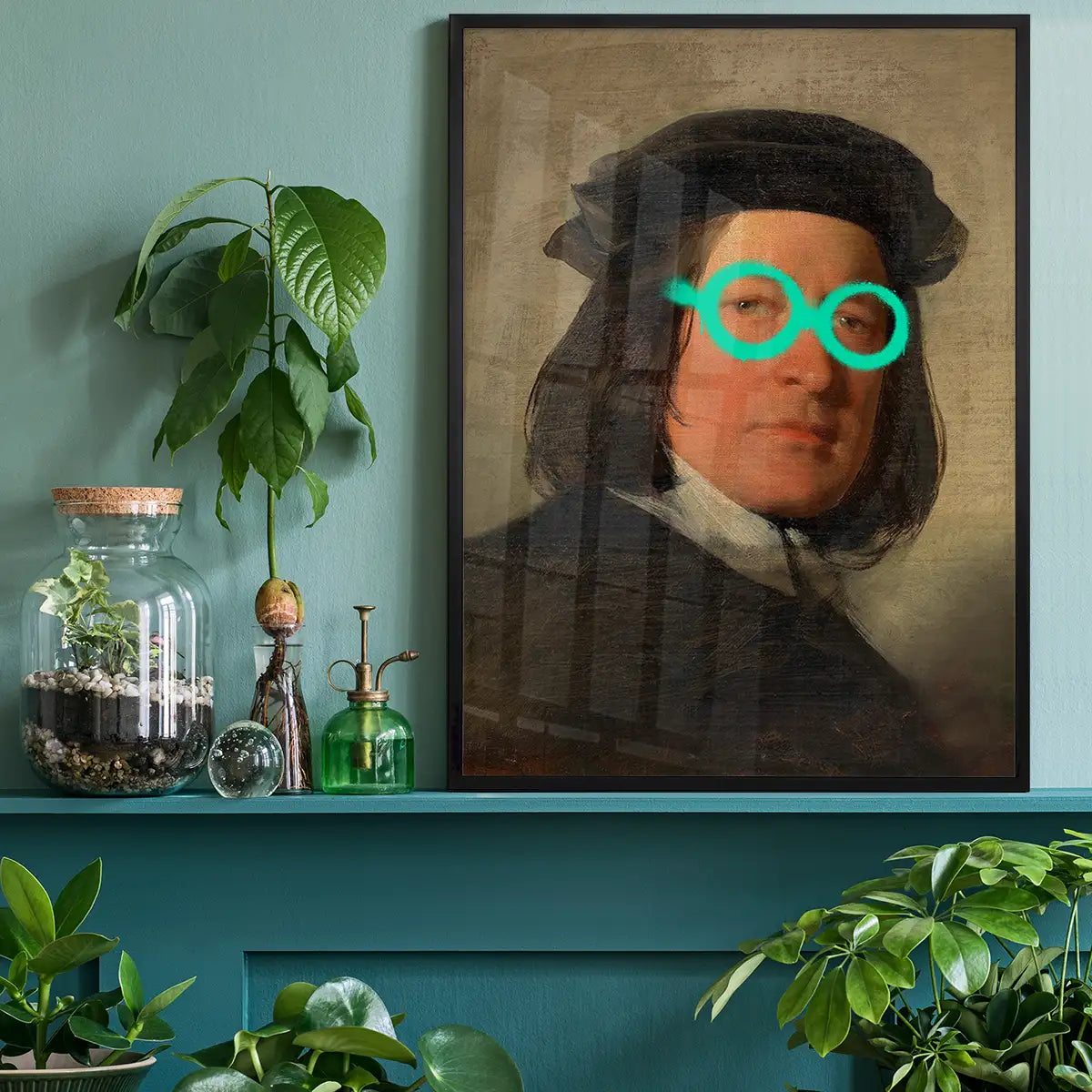 Friedrich von Amerling Spraypaint Graffiti Glasses Quirky Art Print