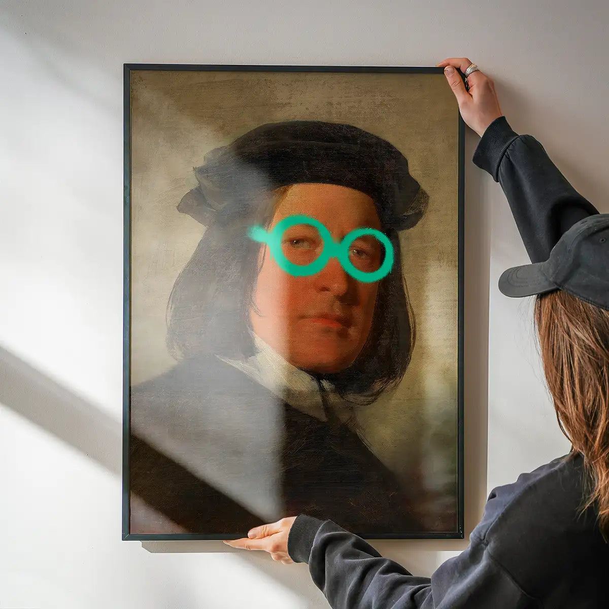 Friedrich von Amerling Spraypaint Graffiti Glasses Quirky Art Print