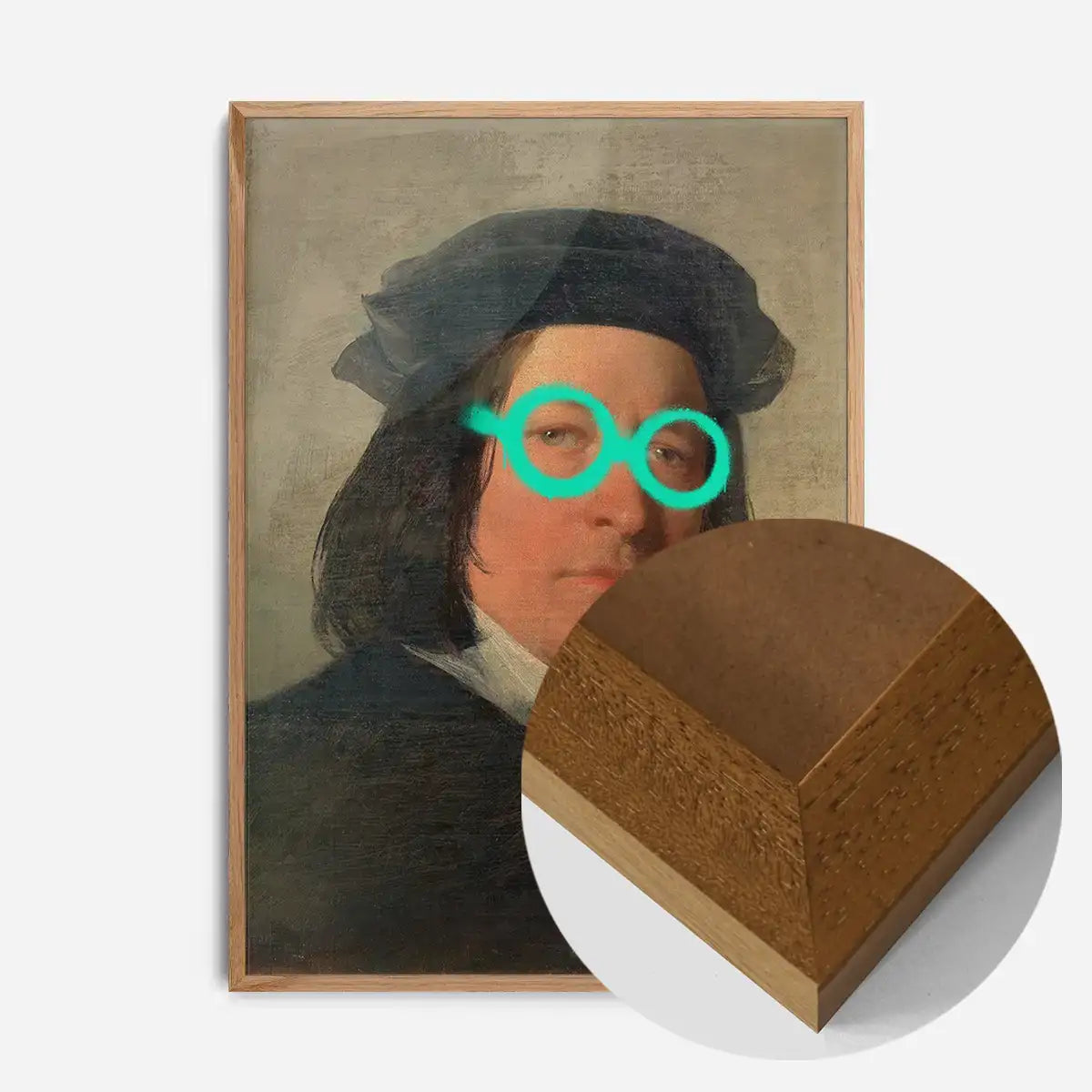 Friedrich von Amerling Spraypaint Graffiti Glasses Quirky Art Print