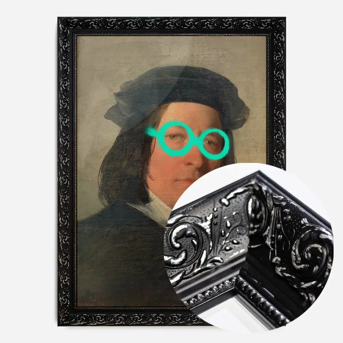 Friedrich von Amerling Spraypaint Graffiti Glasses Quirky Art Print