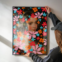 Friedrich von Amerling Flower Girl Funky Art Print