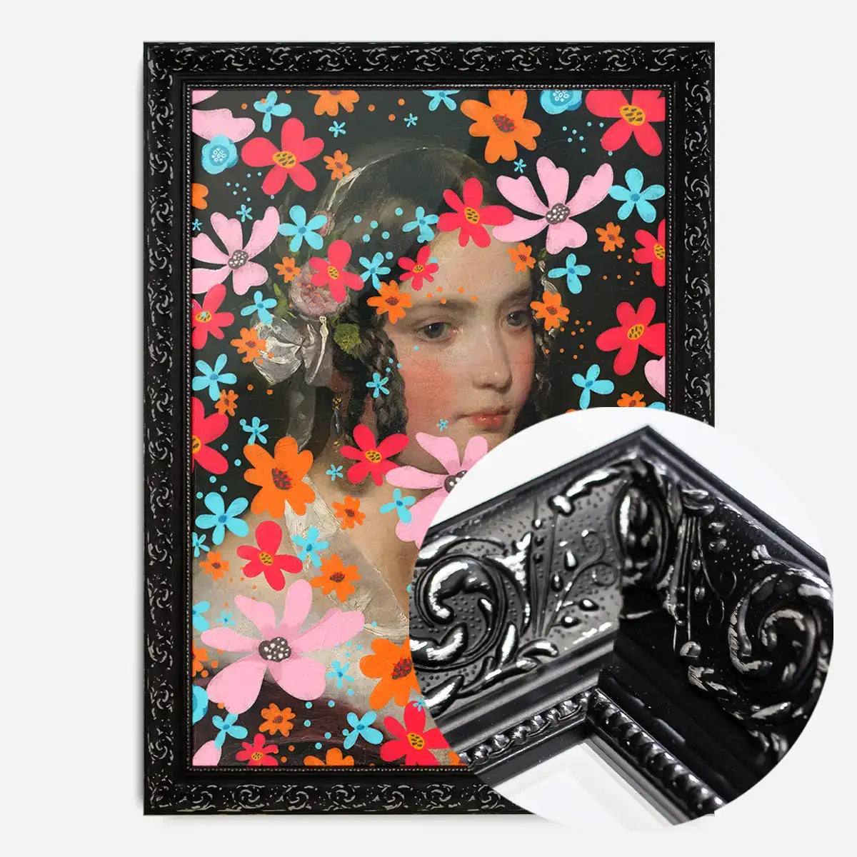 Friedrich von Amerling Flower Girl Funky Art Print