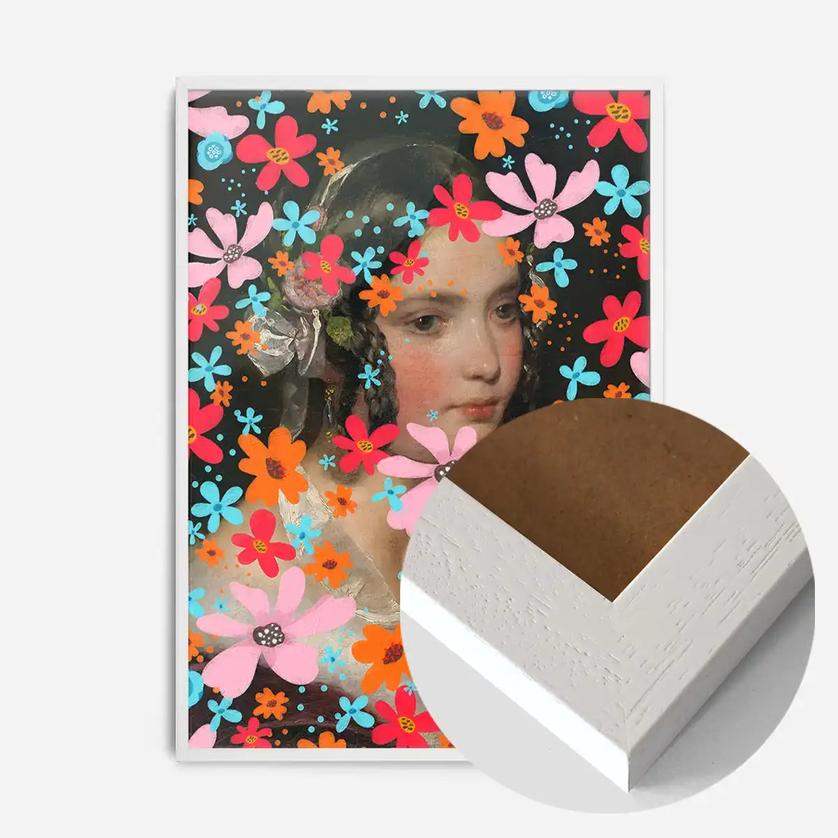 Friedrich von Amerling Flower Girl Funky Art Print