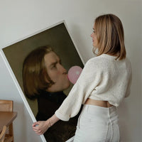 Friedrich von Amerling Bubblegum Painting Quirky Portrait Print