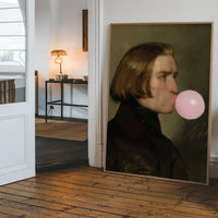 Friedrich von Amerling Bubblegum Painting Quirky Portrait Print