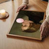 Friedrich von Amerling Bubblegum Painting Quirky Portrait Print